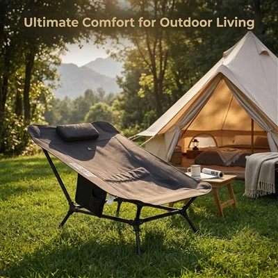 Liggende, opvouwbare campingstoel-Draagbaar voor buiten Multi-functioneel met frame van 7075 aluminiumlegering en Oxford-stof